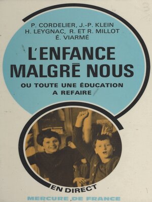 cover image of L'enfance malgré nous